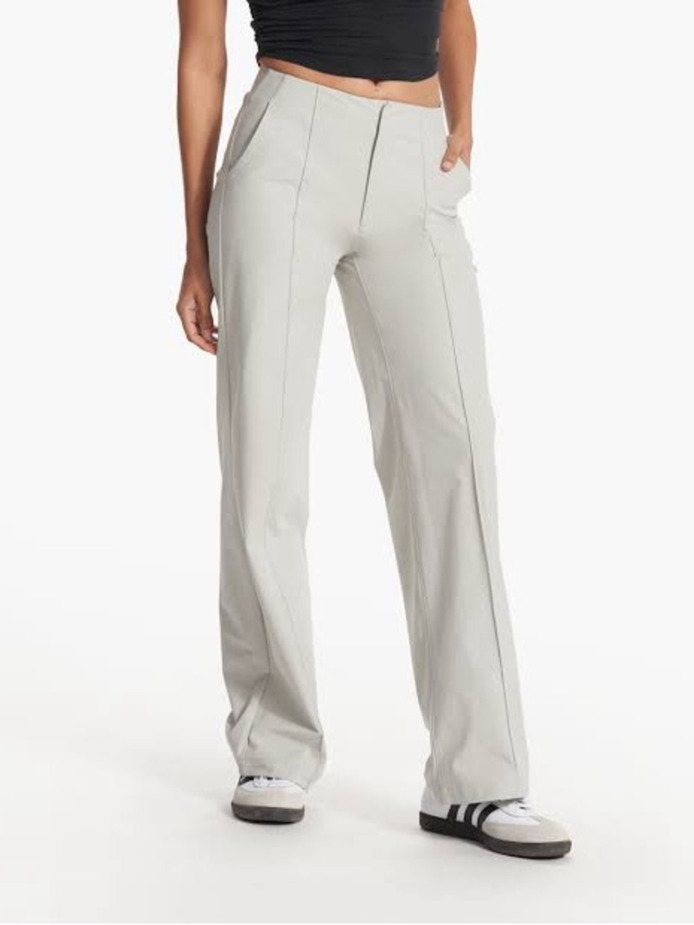 Vuori Meta Wide Leg Pant Light Gray VW4035 Size Medium